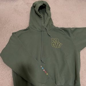 Green Uniqlo hoodie